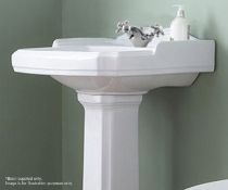 1 x Legend 580mm Vitreous China 1 TH Basin - PH3 - New/Unused Stock - CL406 - Location: Cheadle SK8