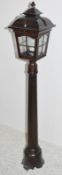 1 x Pompeii Brown Aluminium IP44 Outdoor Post Light - Ex Display Stock - Over 1 Metre High - CL298 -