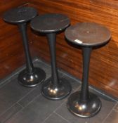3 x Black Ice Bucket Stands - Dimensions: Height 75cm x Diameter 32cm - CL392 - Ref LD115 GF -