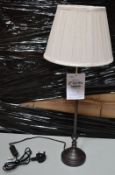1 x 1 Light Bronze Table lamp - CL364 - Ref: PAL Edin/3 14770 - Location: Altrincham WA14