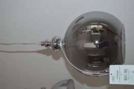 1 x 'Indiana' Light Pendant Finished In Smoky, Chrome Glass - Ex Display Stock - CL298 - Ref: 62 - L