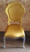 6 x Acrylic Baroque-style 'Belle Epoque' Chairs Featuring A Clear Polycarbonate Frame With A