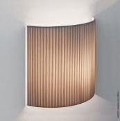 A Pair Of Matching Santa & Cole 'Comodín' Wall Lights With Beige Pleated Shades