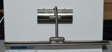 1 x LED Switched Picture Light Satin Silver - CL364 - Ref: PAL Edin/2 12502 - Location: