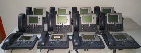 12 x Cisco 7940 IP System Office Telephone - Ref RB249 J2 - CL011 - Location: Altrincham WA14<br /