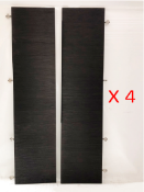 4 Pairs Of Premium Wooden Veneered Wardrobe Doors - CL380 - Location: Altrincham WA14 - NO VAT