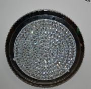 1 x LED Flush Ceiling Light Polished Chrome Crystal - CL364 - Ref: ERP2- H361 - Location: