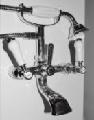 1 x Antonio Bath Shower Mixer Tap - Brass Construction With chrome Finish - Includes Shower Handset