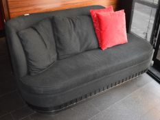 1 x Chaise Longue Sofa in Charcoal Grey - Includes Scatter Cushions - H43/90 x W180 x D84 cms -