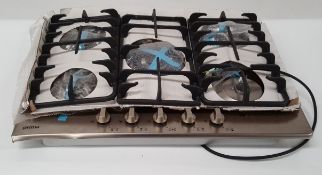 1 x Prima PRGH204 70cm 5 Burner Gas Hob - Ref BY161