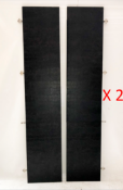 2 Pairs of Crocodile Skin Design Wardrobe Doors- CL380 - Location: Altrincham WA14 - NO VAT