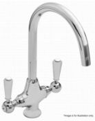 1 x Old London Cruciform Kitchen Deck Mounted Sink Mixer Tap - KB314 - Dimensions: - Brand New Box