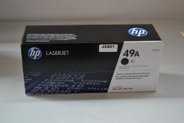 1 x HP 49A Black Original LaserJet Printer Toner Cartridge Q5949A (RRP:£91.00) - New In Box - Ref J2