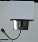 1 x Wall Lights 2 Light Wall Light Polished Chrome - CL364 - Ref: PAL Edin/2 12698 - Loca