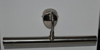 1 x Picture Lights 2 Light Wall Light Satin Silver - CL364 - Ref: PAL Edin/2 12543 - Loca