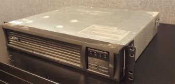 1 x APC Smart-ups 750VA LCD RM 2U 230V SMT750RMI2U - Ref CQ211 - CL375 - Location: Altrincham WA14 &