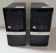 2 x HP Pro 3010 MT Desktop PC Intel Pentium 2.7GHz 3 GB RAM - Ref BLT108