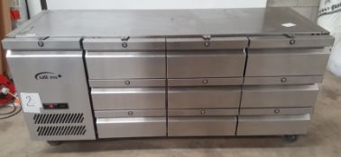 1 x Williams HJBTC3U R1 9 Draw Counter Refrigerator - Ref BY143