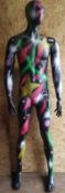 1 x 6ft Bespoke Shop Male Mannequin&nbsp;Featuring Specially Commissioned Paintwork By A British Und
