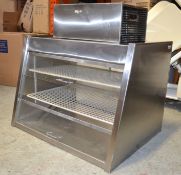 1 x Front Opening Countertop Food Display/Self-Serve - 89.5(w) x 71(d) x 89.5(h) cm - Ref: HM210 -