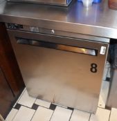 1 x Williams Undercounter Single Door Freezer With Stainless Steel Finish - Model HA135SS - H80 x
