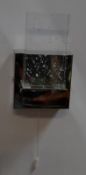1 x Led Bathroom Wall Bracket Chrome Clear Bubble Glass - CL364 - Ref: ERP1- 14509 - Loc