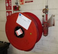 4 x Professional Wall Mounted Fire Hose Reels - 56cm Diameter Approx  - Ref B2/B2 - CL409 -