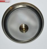 1 x American Diner 2 Light Flush Ceiling Light Polished Chrome - CL364 - Ref: PAL Edin/2