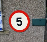 Approx 17 x Outdoor Health and Safety Signs - CL409 - Location: Wakefield WF16