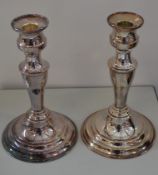 1 x Antique Silver Colour Candle Holders - Ref J2143 - CL314