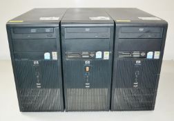 3 x HP Compaq dx2200 Microtower Desktops - Ref: LD377 - CL409 - Altrincham WA14