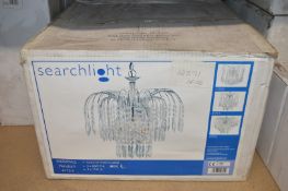 1 x Searchlight 'Waterfall' Three Light Pendant Light Fitting (4173-3) - New and Boxed - RRP £256.80