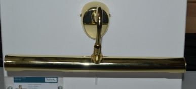 1 x Picture Lights 2 Light Wall Light Polished Brass - CL364 - Ref: PAL Edin/2 12542- Loc