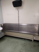 1 x Large Assorted Collection of Bathroom Equipment - Includes Long Stainless Steel Urinal, Four