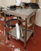 1 x Stainless Steel Prep Bench - Ref B2 CL409 - Width 23 Inches - Location: Wakefield WF16