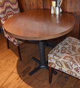 1 x Round Restaurant Dining Table - 90cm Diameter / Height 76cm