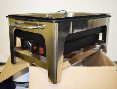 1 x Olympia Electric Chafing Dish - Very Good Condition With Original Box - Ref B2 -CL409 -