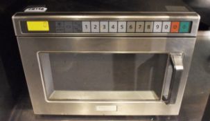 1 x Panasonic NE-1856 1800w Commercial Microwave Oven With Stainless Steel Finish