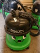 5 x Green Numatic Commercial Vacuum Cleaners GVE 370-2- Ref: VM415 - CL409 - Location: WF16