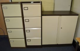 4 x Metal Office Filing Cabinets - Ref: VM395, VM399 - CL409 - Location: Wakefield WF16