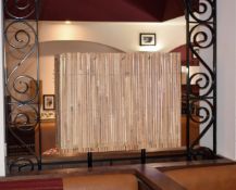 7 x Assorted Bamboo Cane Lamps / Light Fittings
