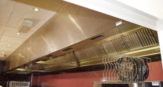 1 x Halton Stainless Steel Extractor Hood - 7.3 Metres Long