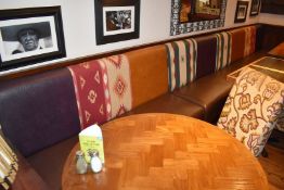 1 x 4.6 Metres Of Restaurant Booth Bench Seating