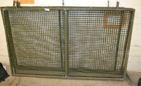 3 x Khaki Metal Caging - Ref: VM408 - CL409 - Location: Wakefield WF16