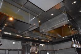 1 x Large Commercial Kitchen Extraction Canopy in Black - CL392 - Ref LD117 1F - Location: London