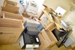 1 x Huge Computer IT Lot to Include Approx 20 x Boxes, Servers, Printers, Fax Machine,