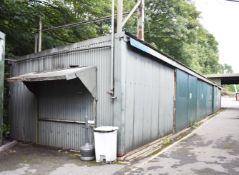 1 x Large Storage Shelter With Sliding Doors, Steel Structer and Panneled Exterior - More