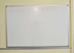 2 x Wall Mounted Office Whiteboards - VM340 - CL409 - Location: Wakefield WF16