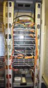 1 x Computer Data Rackmount Cabinet - Includes 3 x HP Procurved J4904A Switch, 1 x Cisco Switch,