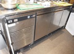 1 x Foster G2 Three Door Refrigerated Prep Bench With Salad / Pizza Topper
